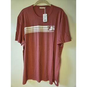 Marine Layer ML x Jarritos Graphic Tee Mens L Faded Red Super Soft NWT